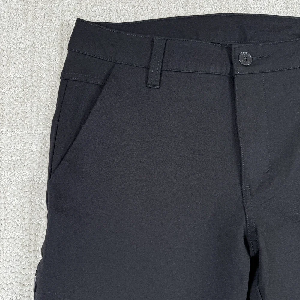 BYLT Men's 32 (Actual 30x30) Black Slim Fit Performance Pants